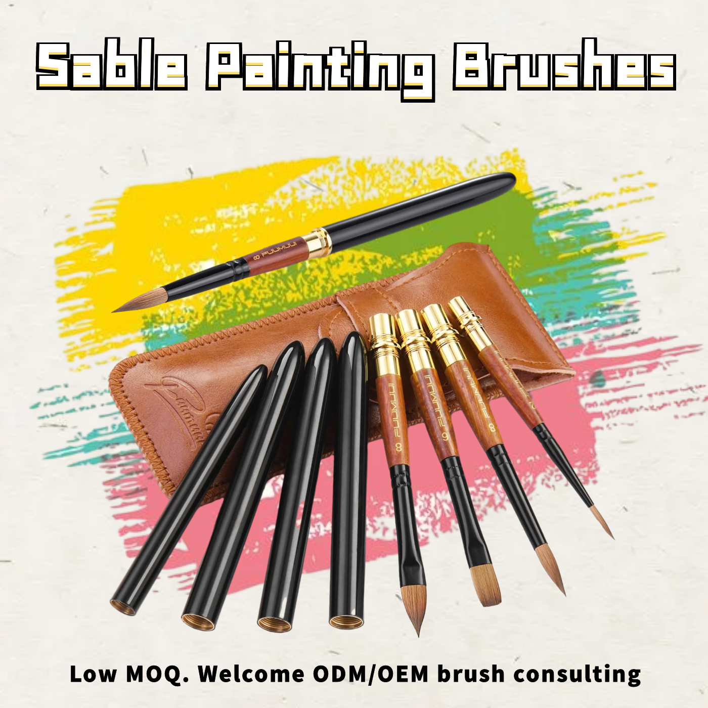 5 PCS Sable Painting Brushes Set