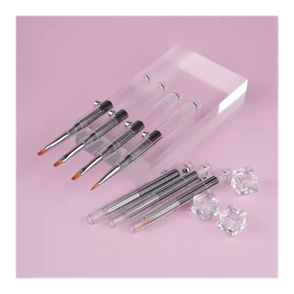 Yihuale Patent Product Replaceable Hair Shape Retractable Design Interchangeable Brush Nail Art Brush