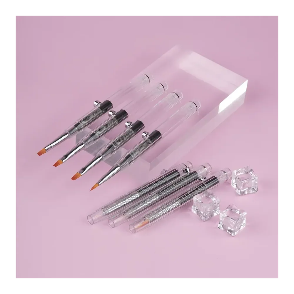 Yihuale Patent Product Replaceable Hair Shape Retractable Design Interchangeable Brush Nail Art Brush
