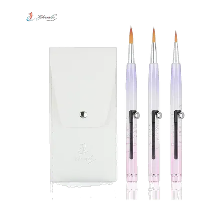 2026hot Sale Retractable Patent Design Premium Nylon Hair Brush Replaceable Tip Paint Art Brush for Professional Painting